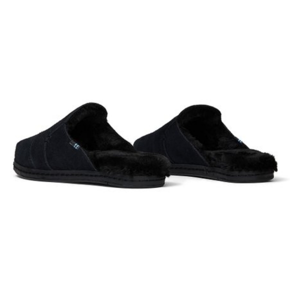 TOMS Nova Leather Wrap black Suede Mule/Slide women's - Picture 3 of 4